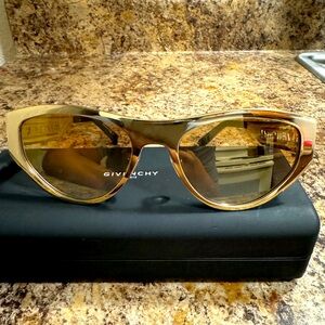 Givenchy Oval 7203 Oval Sunglasses- Gold